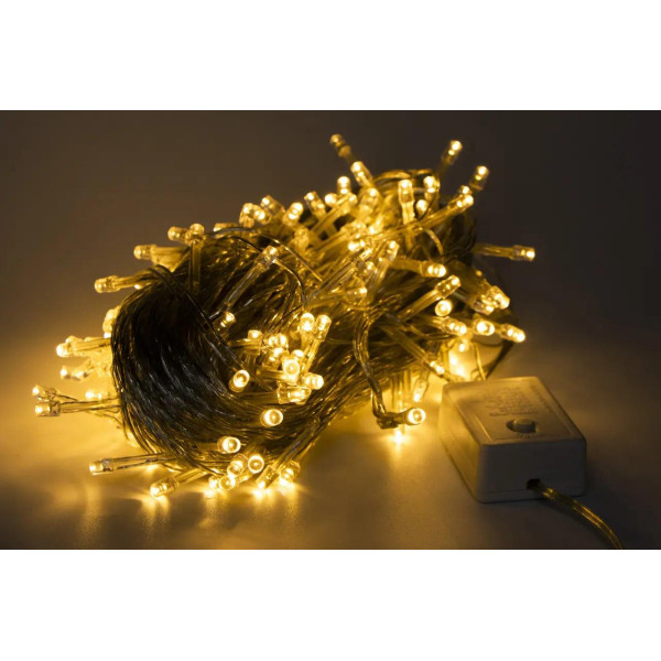 Гірлянда ВУЛИЦЯ 300LED RD-7056 (Провід-Білий) (Колір Теплий)