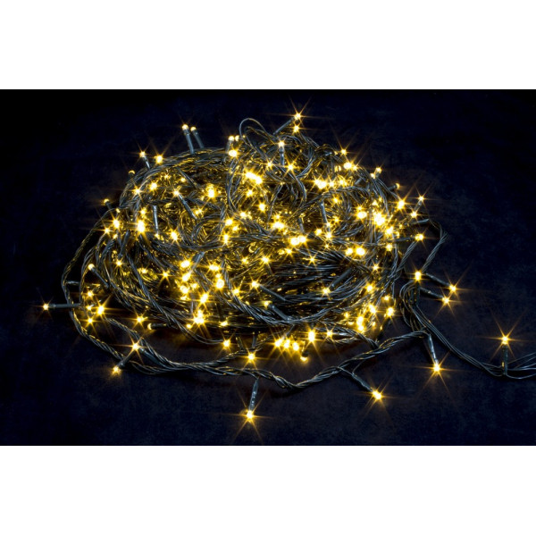 Гірлянда ВУЛИЦЯ 100LED RD-7059 (Провід-Чорний) (Колір Теплий)