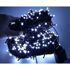 Гірлянда ВУЛИЦЯ 100LED RD-7060 (Провід-Чорний) (Колір Білий)
