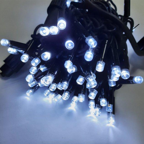 Гірлянда ВУЛИЦЯ 200LED RD-7063 (Провід-Чорний) (Колір Білий)