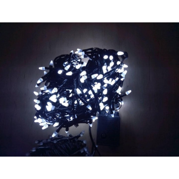 Гірлянда ВУЛИЦЯ 200LED RD-7063 (Провід-Чорний) (Колір Білий)