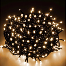 Гірлянда ВУЛИЦЯ 300LED RD-7065 (Провід-Чорний) (Колір Теплий)