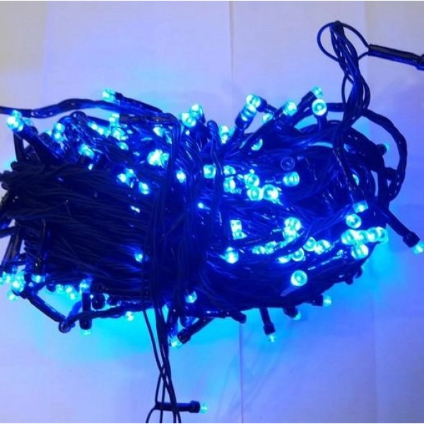 Гірлянда ВУЛИЦЯ 300LED RD-7067 (Провід-Чорний) (Колір Синій)