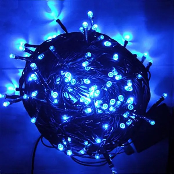Гірлянда Діод 200LED RD-9029 (Провід-Чорний) (Колір-Синій)