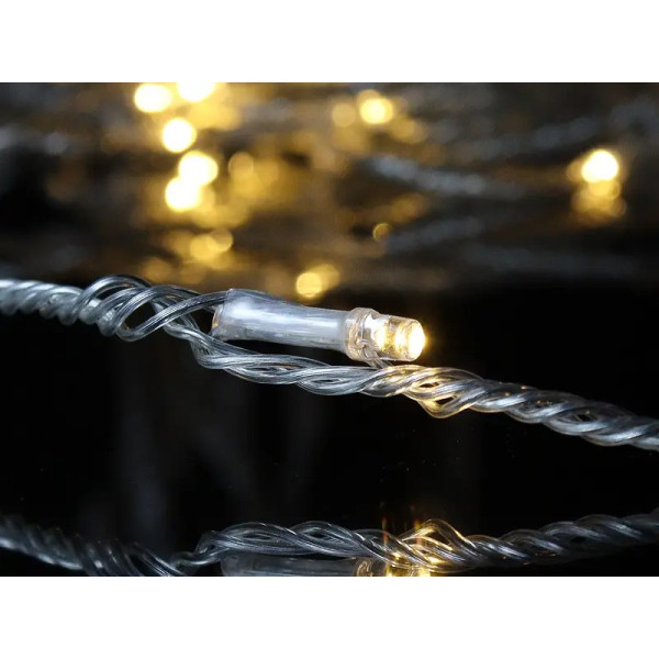 Гирлянда Водопад 320LED IT-RAINS-320-WW (прозрачный провод 3,0мХ1,5м) (теплый белый)