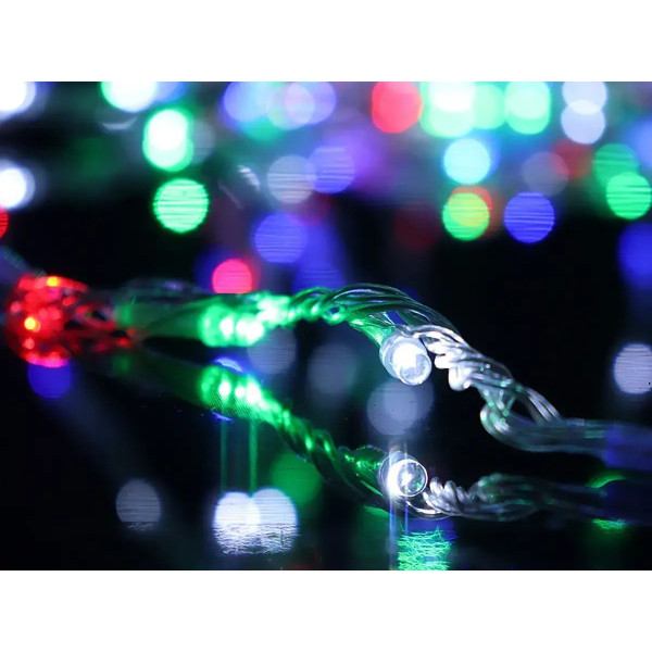 Гирлянда Водопад прозрачный провод 3,0мХ2,0м 400LED (микс) IT-RAINS-400-M