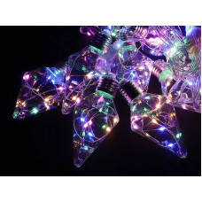Гирлянда 150LED COPPER-BALL-150M-5 медный провод Лампочка пирамида 8см (1,5м 3,0м 10,0м) (микс)