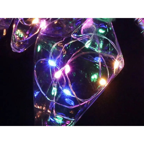 Гирлянда 150LED COPPER-BALL-150M-5 медный провод Лампочка пирамида 8см (1,5м 3,0м 10,0м) (микс)