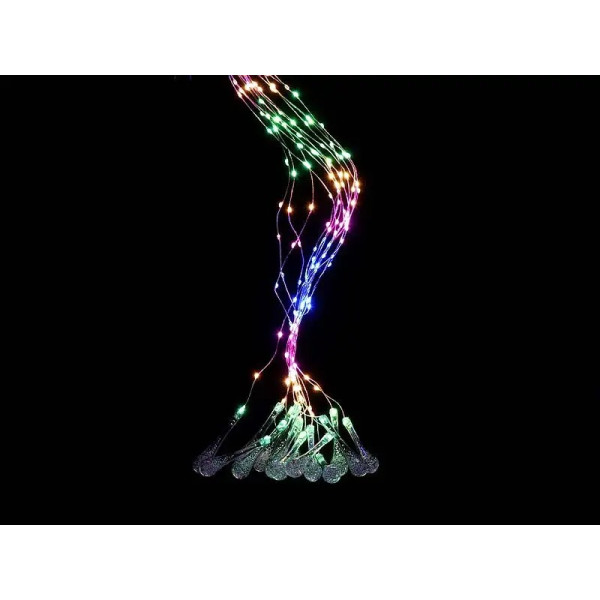 Гирлянда 400LED COPPER-WIRE-400M-8 медный провод Штора (2,0мХ2,0м Капля) (микс)