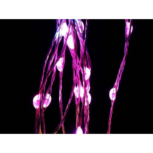 Гирлянда 400LED COPPER-WIRE-400M-8 медный провод Штора (2,0мХ2,0м Капля) (микс)