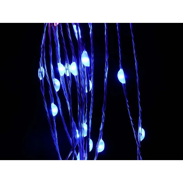 Гирлянда 400LED COPPER-WIRE-400M-8 медный провод Штора (2,0мХ2,0м Капля) (микс)