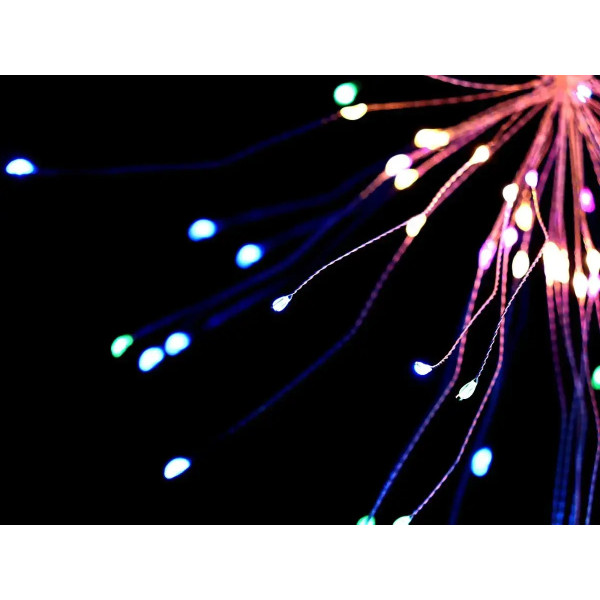 Гирлянда медная 500LED COPPER-WIRE-500M-7 (провод Штора 3,0мХ0,3м) (5 фейерверков) (микс)