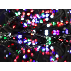 Гірлянда 500LED LED500M-8 (чорний провід) (лампа Рубінка велика) (мікс)