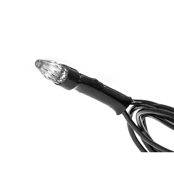 Гірлянда 500LED LED500W-2 чорний провід прозора конічна лампа (білий) 