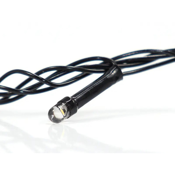 Гірлянда 500LED LED500W-12-1 (чорний провід) (прозора кругла лампа) (білий)