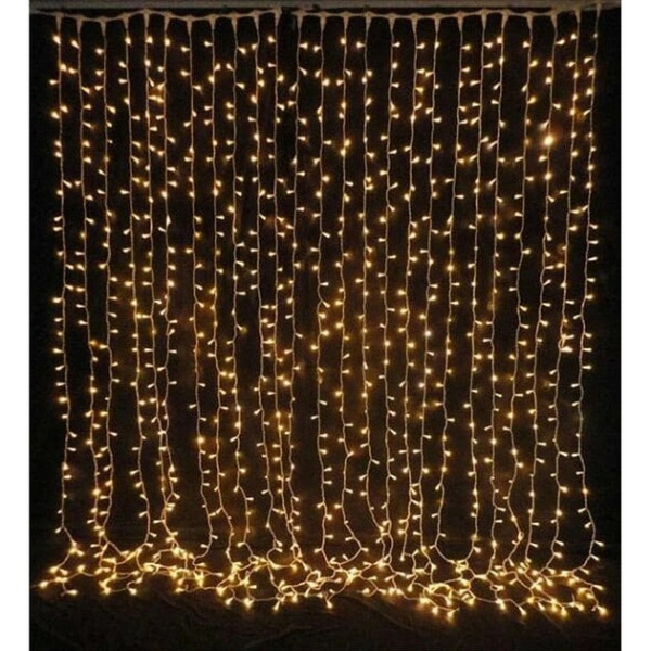 Xmas гирлянда LED 480-WW  (Водопад 3M*3M) (Тёплый белый)