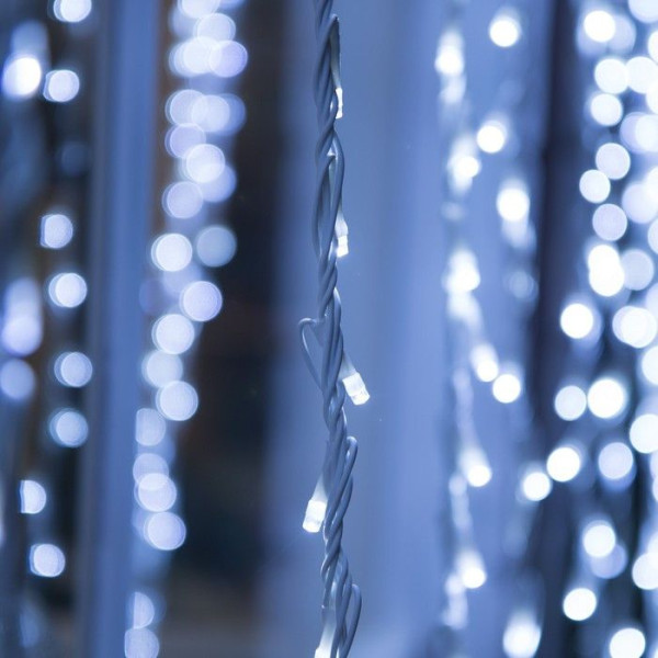 Xmas гирлянда LED 480-W (Водопад 3M*3M) (Белая)