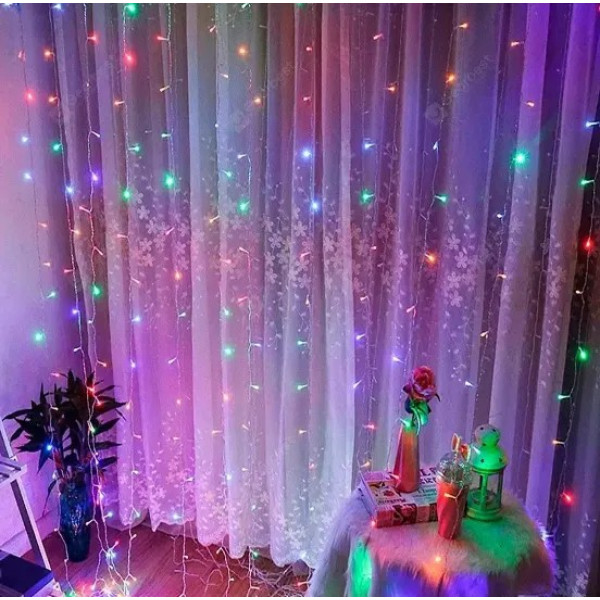Xmas гирлянда LED 480-M (Водопад 3M*3M) (Мультицветная)