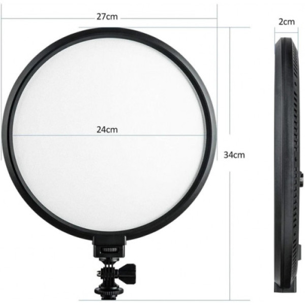Лампа LED Camera Light Circular M666 14" (27см) (з індикатором для зйомки фото і відео)