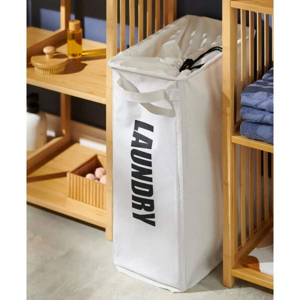 Тканевая корзина для белья с удобными ручками ROLLING BAG