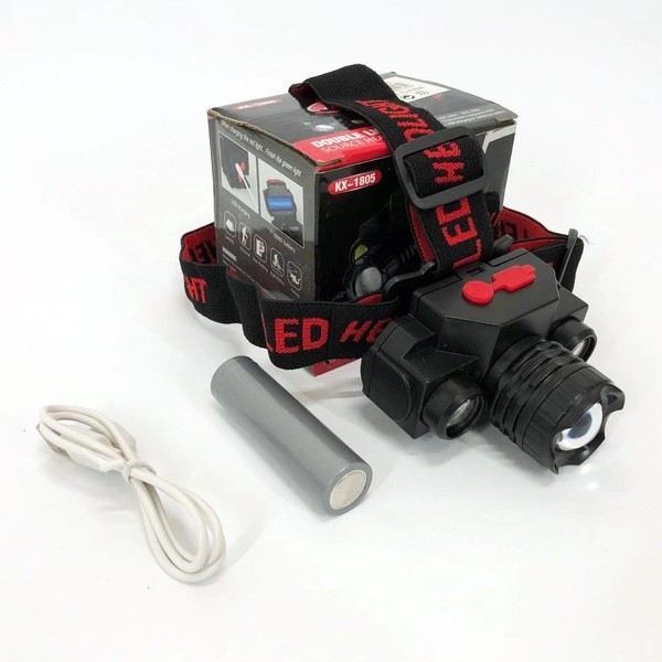 Налобный фонарь Bailong BL-1805 COB XPE 18650 (USB Зарядка)