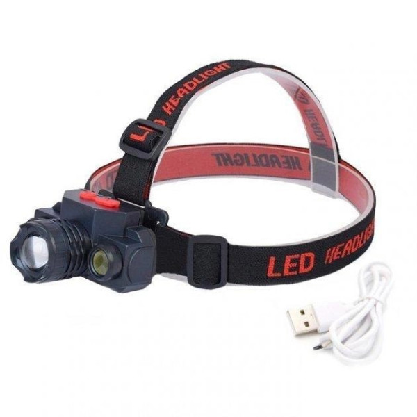 Налобный фонарь Bailong BL-1805 COB XPE 18650 (USB Зарядка)