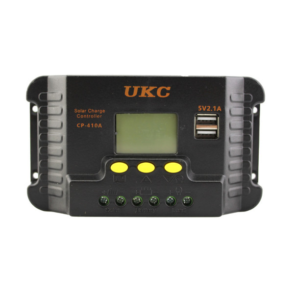 Контроллер заряда от солнечной батареи UKC CP- 410A (10A)