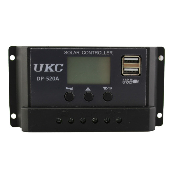 Контроллер заряда от солнечной батареи UKC DP-520A (20A)