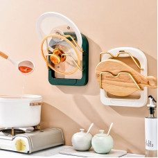 Подставка на стену для крышек kitchen pot cover rack