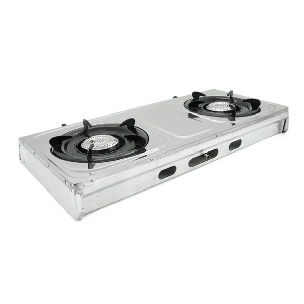 Газова плита з двома конфорками Steel Domotec MS 6606 (2,2кВт)