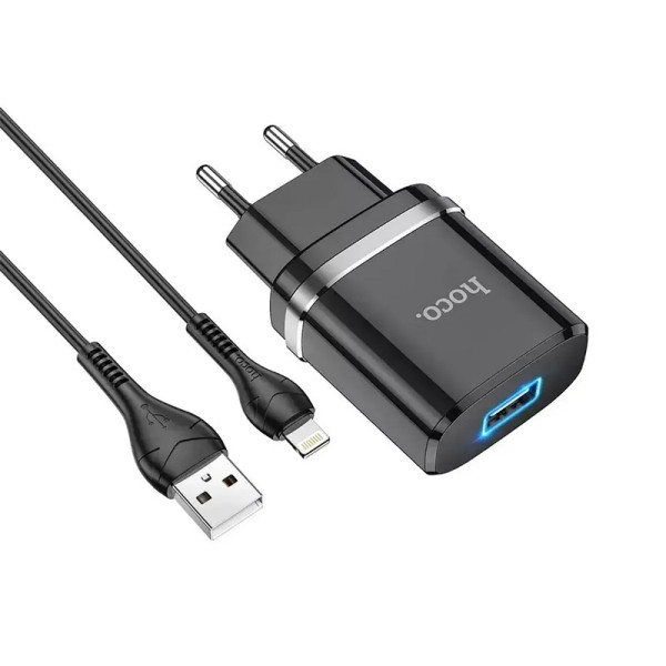 Зарядний пристрій з кабелем USB - Lightning Hoco N1 Ardent