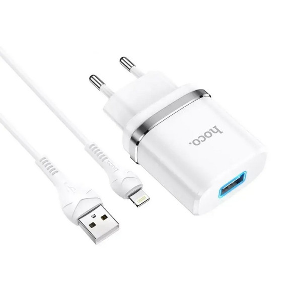 Зарядний пристрій з кабелем USB - Lightning Hoco N1 Ardent