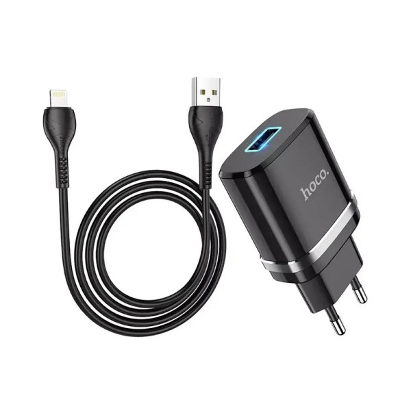 Зарядний пристрій з кабелем USB - Lightning Hoco N1 Ardent
