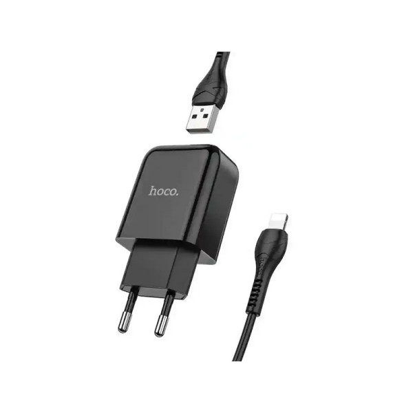 Зарядний пристрій з кабелем USB - Lightning Hoco N2 Vigour