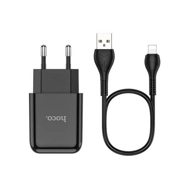 Зарядний пристрій з кабелем USB - Lightning Hoco N2 Vigour