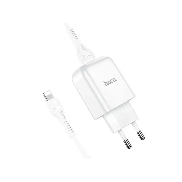Зарядний пристрій з кабелем USB - Lightning Hoco N2 Vigour