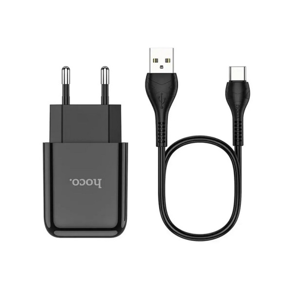 Зарядний пристрій з кабелем USB - Type-C Hoco N2 Vigour