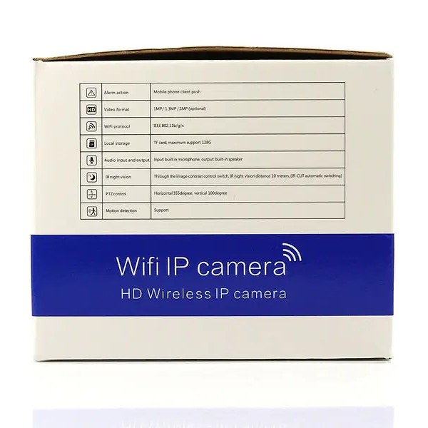 Камера відеоспостереження WIFI IP 2,0Мп 8165HP3.6M