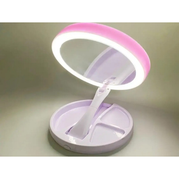 Настольное косметическое зеркало с LED подсветкой