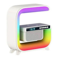 Нічник Light Sound Machine XM-G3, RGB нічник, годинник, бездротова зарядка, Bluetooth колонка