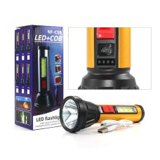 Ручний ліхтар LED+COB NF-C58