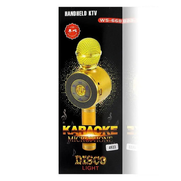 Мікрофон для караоке з підсвічуванням WS668