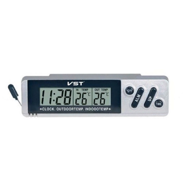 Автомобильные часы с термометром VST-7067