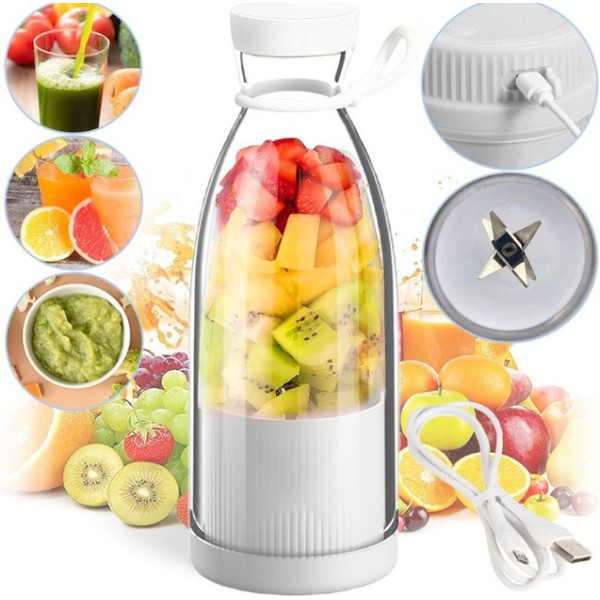 Акумуляторна пляшка блендер Mixing cup 223-16 для коктейлів ємність 350 мл