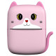 Детский термопринтер A8 Cat printer pink, bluetooth, ЗУ Type-C