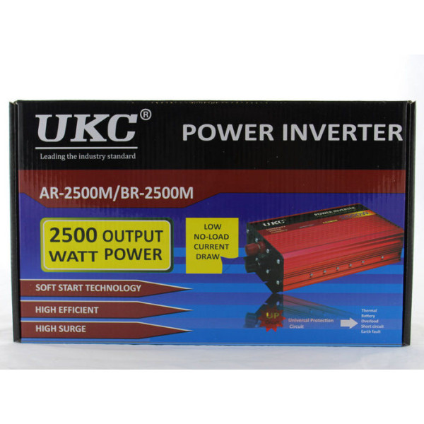 Перетворювач напруги 2500W з 12V на 220V