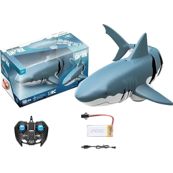 Акула на пульті управління DEEP SEA 2.4ghz RC 25см Z102 Чорний, Синій