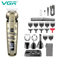 Набір для стрижки VGR 6 в 1 V-095, 16 насадок, LED display