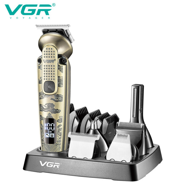 Набор для стрижки VGR 6 в 1 V-095, 16 насадок, LED display