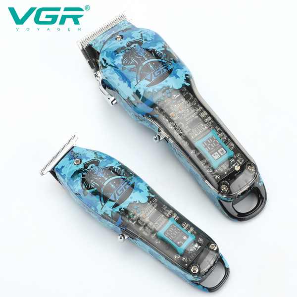 Комплект VGR 3 в 1 V-645 акумуляторна машинка для стрижки (clipper), тример і електробритва (шейвер)